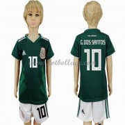 Mexico Barn Landslagströja 2018 G. dos Santos 10 Hemma Matchtröja..